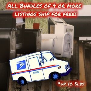 Free Shipping on all Bundled listings of 4 or More